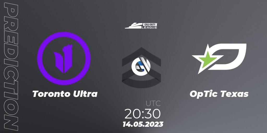 Prognoza Toronto Ultra - OpTic Texas. 14.05.2023 at 20:30, Call of Duty, Call of Duty League 2023: Stage 5 Major Qualifiers
