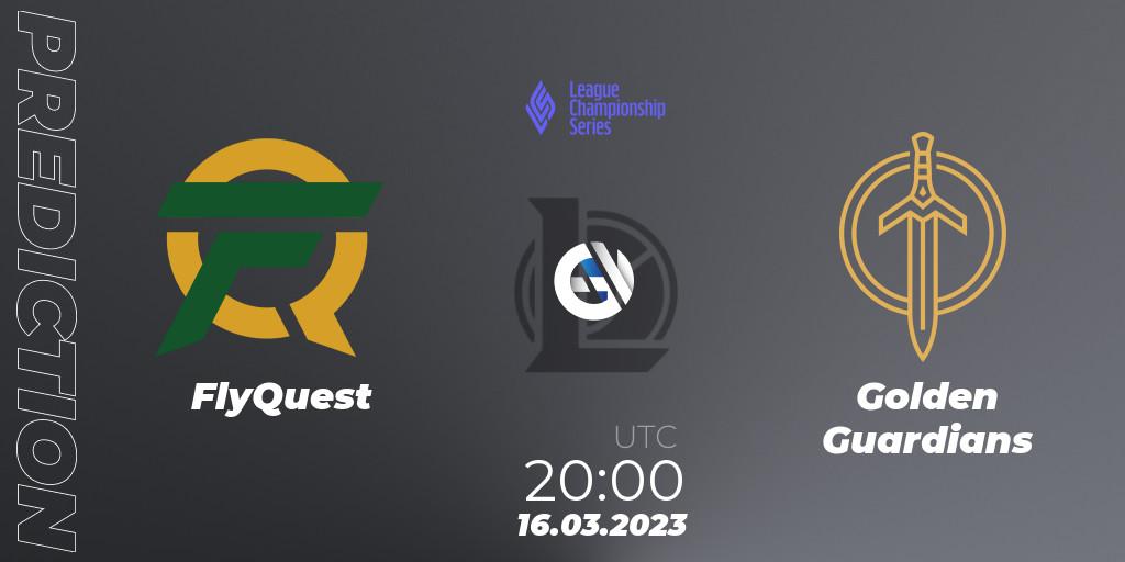 Prognoza FlyQuest - Golden Guardians. 17.03.2023 at 01:00, LoL, LCS Spring 2023 - Group Stage
