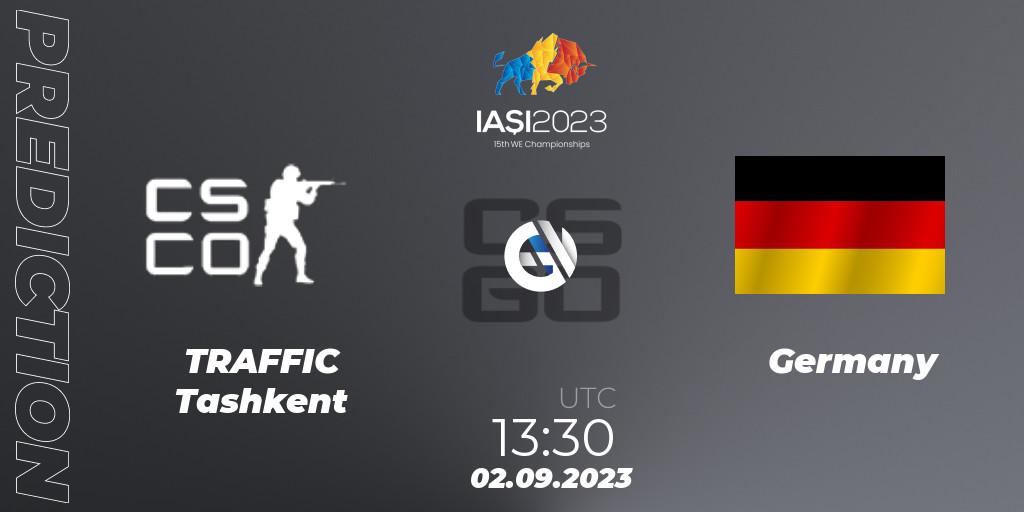 Prognoza TRAFFIC Tashkent - Germany. 02.09.2023 at 12:45, Counter-Strike (CS2), IESF World Esports Championship 2023