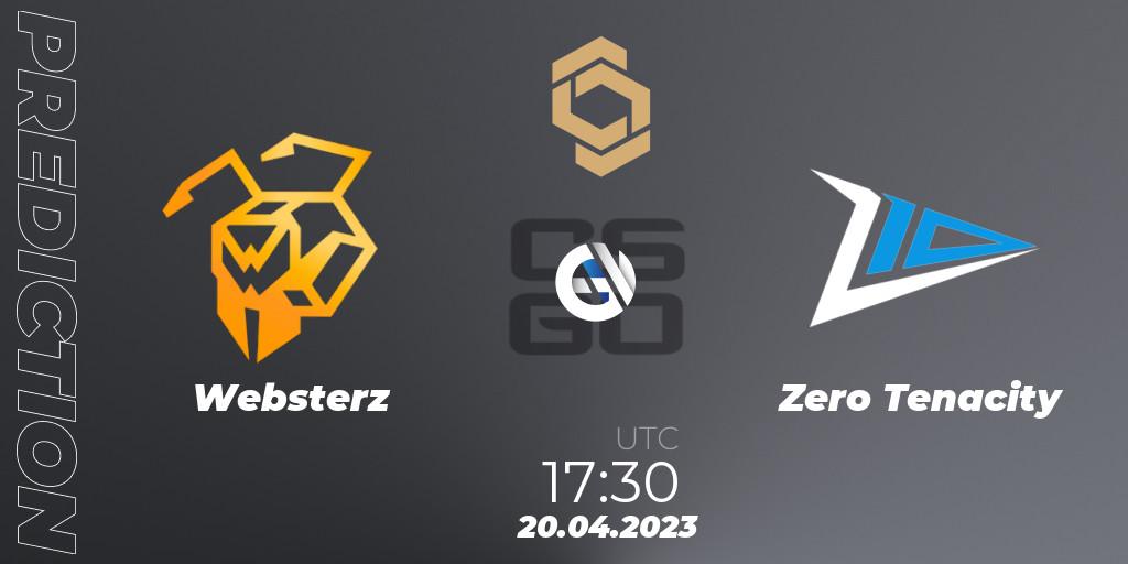 Prognoza Websterz - Zero Tenacity. 20.04.2023 at 18:00, Counter-Strike (CS2), CCT South Europe Series #4: Closed Qualifier
