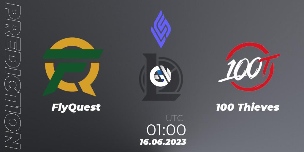 Prognoza FlyQuest - 100 Thieves. 15.06.2023 at 01:00, LoL, LCS Summer 2023 - Group Stage