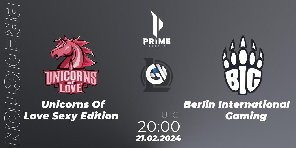 Prognoza Unicorns Of Love Sexy Edition - Berlin International Gaming. 21.02.24, LoL, Prime League Spring 2024 - Group Stage