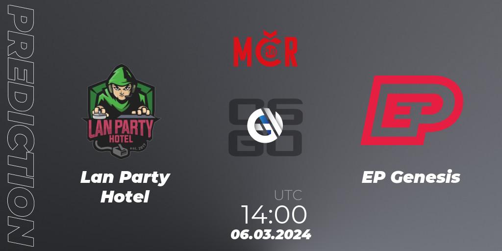 Prognoza Lan Party Hotel - EP Genesis. 06.03.2024 at 14:00, Counter-Strike (CS2), Tipsport Cup Winter 2024: Online Stage