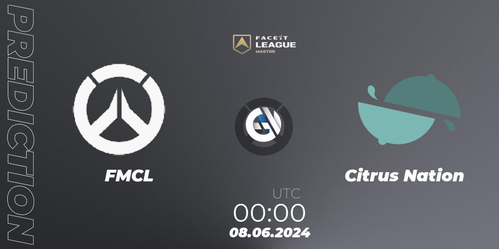 Prognoza FMCL - Citrus Nation. 08.06.2024 at 00:00, Overwatch, FACEIT League Season 1 - NA Master Road to EWC