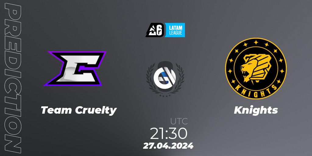 Prognoza Team Cruelty - Knights. 27.04.24, Rainbow Six, LATAM League 2024 - Stage 1: Final Four