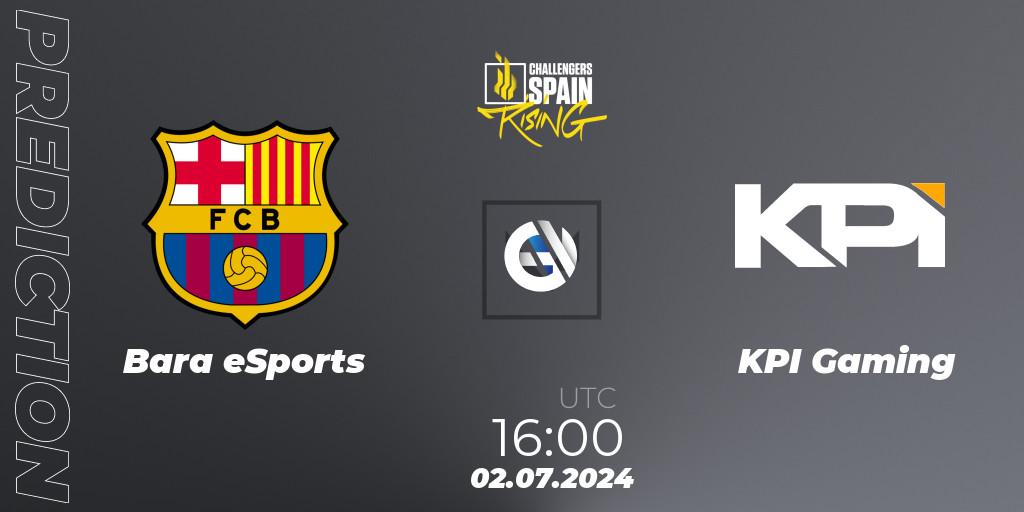 Prognoza Barça eSports - KPI Gaming. 02.07.2024 at 16:00, VALORANT, VALORANT Challengers 2024 Spain: Rising Split 2