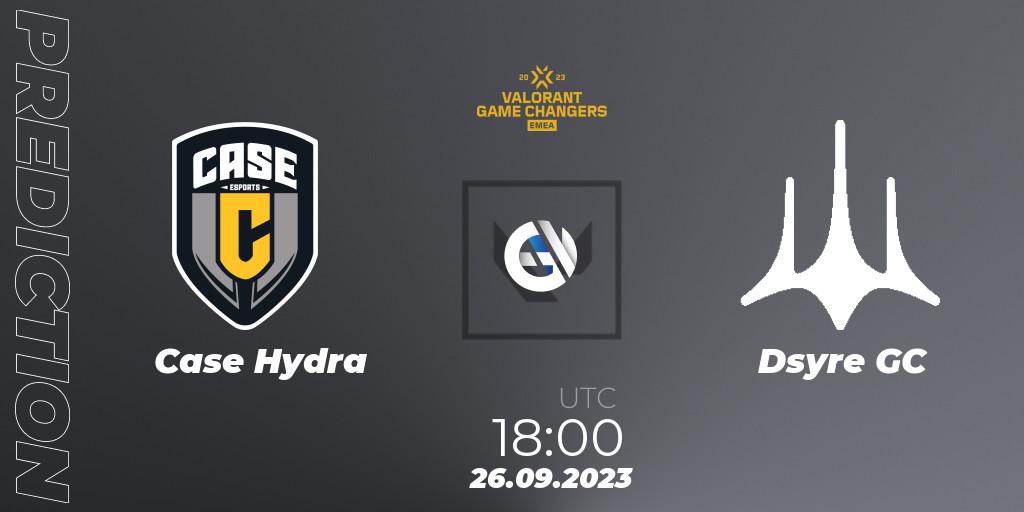 Prognoza Case Hydra - Dsyre GC. 26.09.2023 at 18:00, VALORANT, VCT 2023: Game Changers EMEA Stage 3 - Group Stage