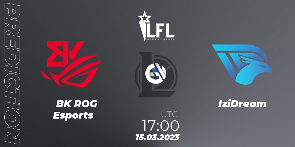 Prognoza BK ROG Esports - IziDream. 15.03.2023 at 17:00, LoL, LFL Spring 2023 - Group Stage