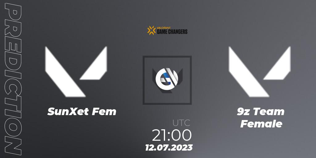 Prognoza SunXet Fem - 9z Team Female. 12.07.2023 at 22:00, VALORANT, VCT 2023: Game Changers Latin America South