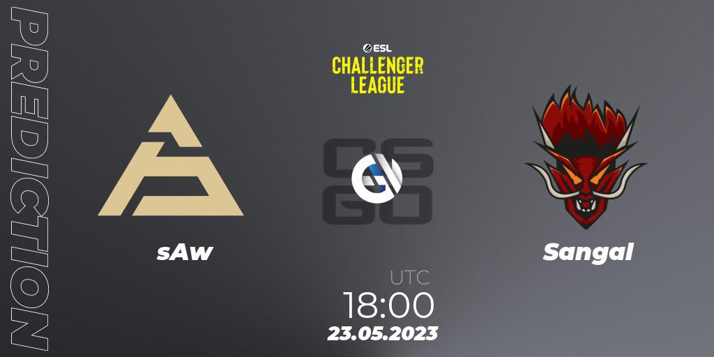 Prognoza sAw - Sangal. 22.05.2023 at 18:00, Counter-Strike (CS2), ESL Challenger League Season 45: Europe