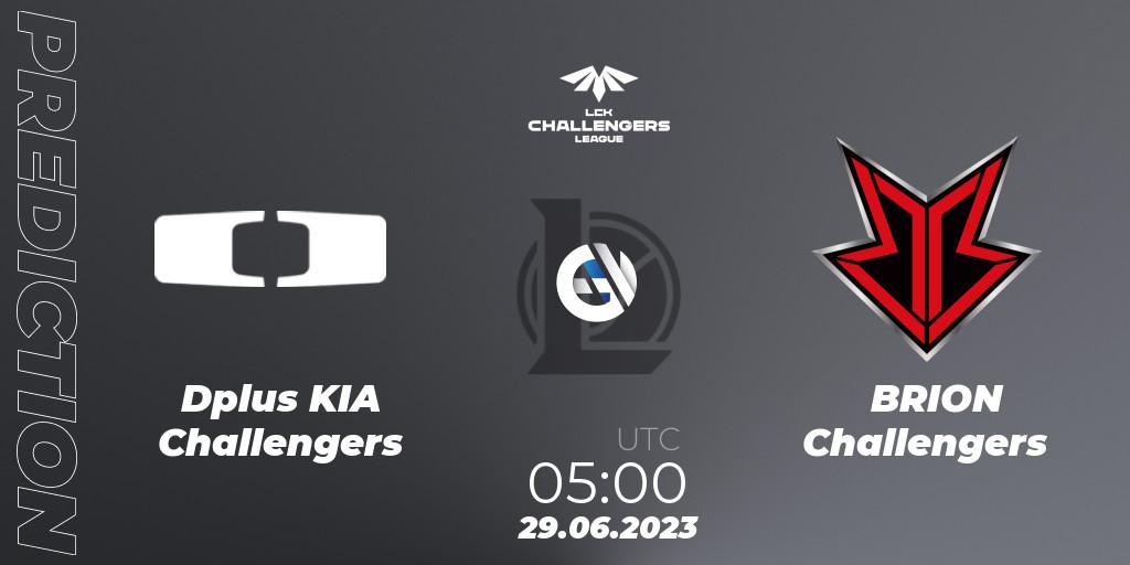 Prognoza Dplus KIA Challengers - BRION Challengers. 29.06.23, LoL, LCK Challengers League 2023 Summer - Group Stage