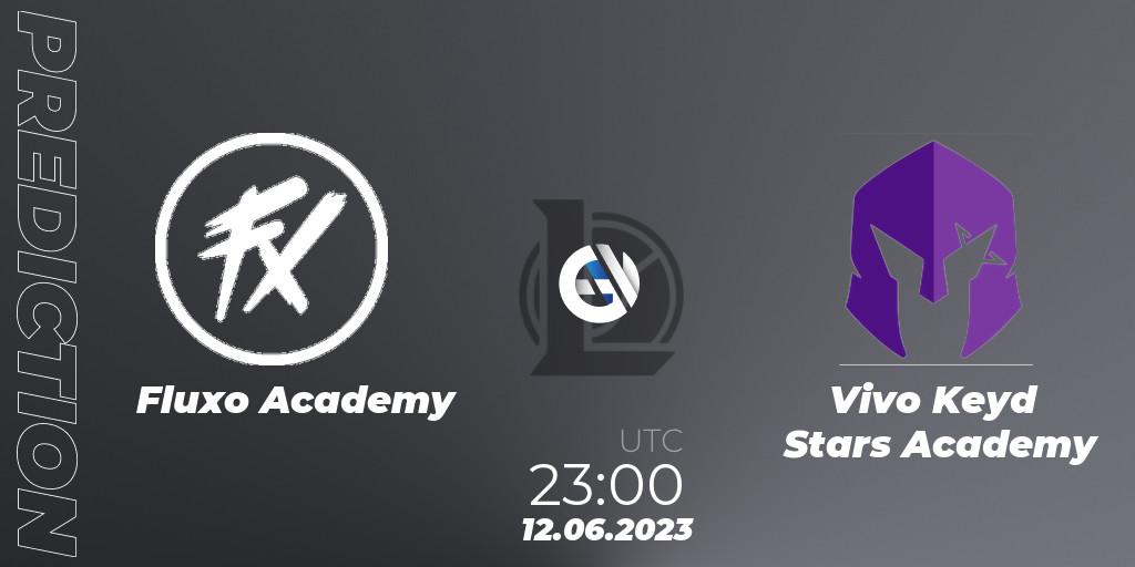 Prognoza Fluxo Academy - Vivo Keyd Stars Academy. 12.06.23, LoL, CBLOL Academy Split 2 2023 - Group Stage