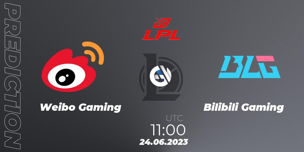 Prognoza Weibo Gaming - Bilibili Gaming. 24.06.23, LoL, LPL Summer 2023 Regular Season