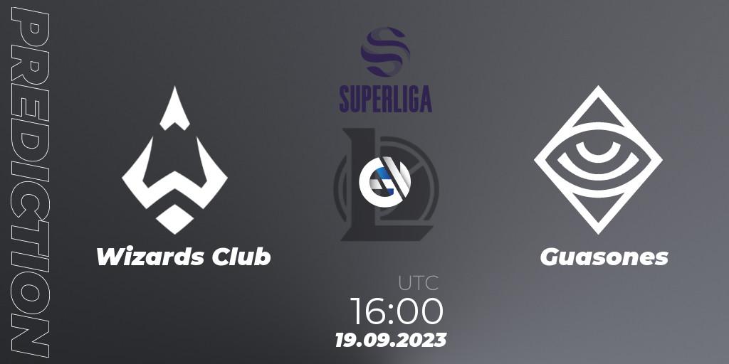 Prognoza Wizards Club - Guasones. 18.09.23, LoL, LVP SuperLiga 2024 - Promotion