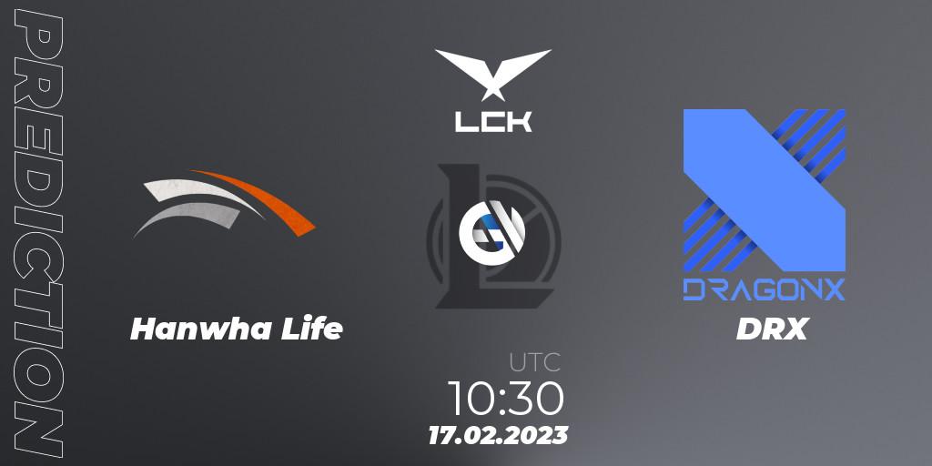 Prognoza Hanwha Life Esports - DRX. 17.02.23, LoL, LCK Spring 2023 - Group Stage