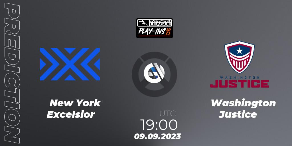 Prognoza New York Excelsior - Washington Justice. 09.09.23, Overwatch, Overwatch League 2023 - Play-Ins