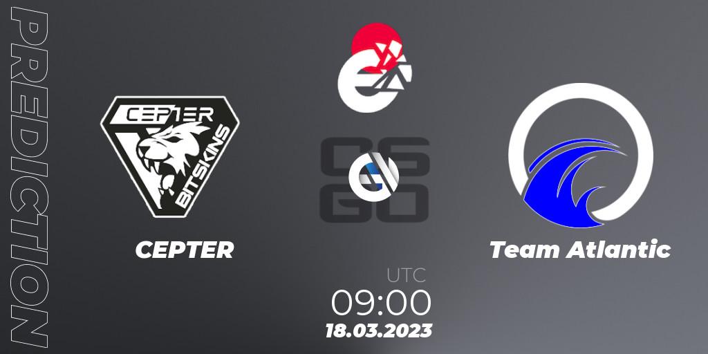 Prognoza Alpha Gaming - Team Atlantic. 18.03.2023 at 09:00, Counter-Strike (CS2), IESF World Esports Championship 2023: Danish Qualifier