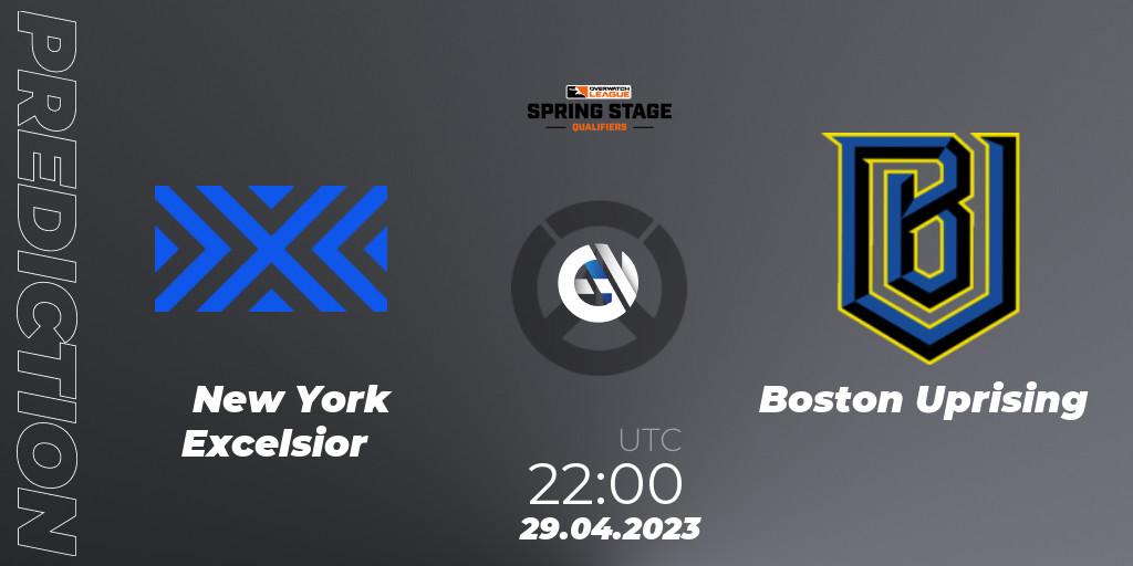 Prognoza New York Excelsior - Boston Uprising. 29.04.2023 at 22:00, Overwatch, OWL Stage Qualifiers Spring 2023 West
