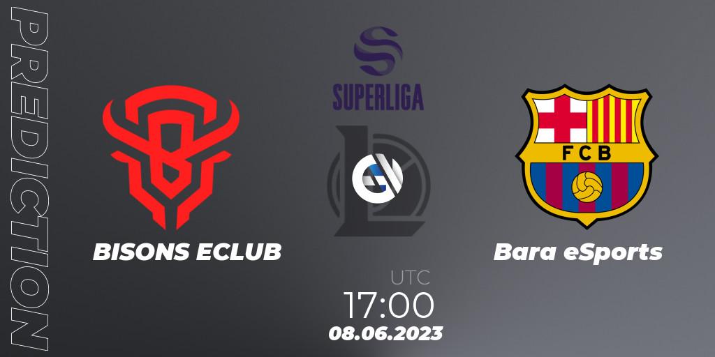 Prognoza BISONS ECLUB - Barça eSports. 08.06.23, LoL, Superliga Summer 2023 - Group Stage