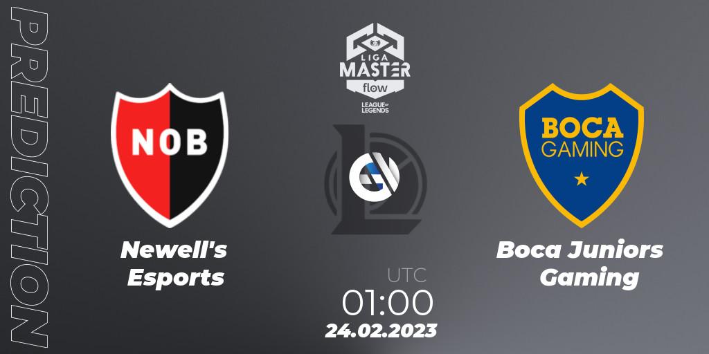 Prognoza Newell's Esports - Boca Juniors Gaming. 24.02.23, LoL, Liga Master Opening 2023 - Group Stage