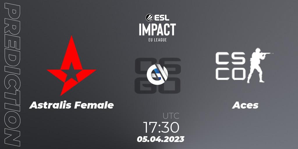 Prognoza Astralis Female - Aces. 05.04.23, CS2 (CS:GO), ESL Impact League Season 3: European Division