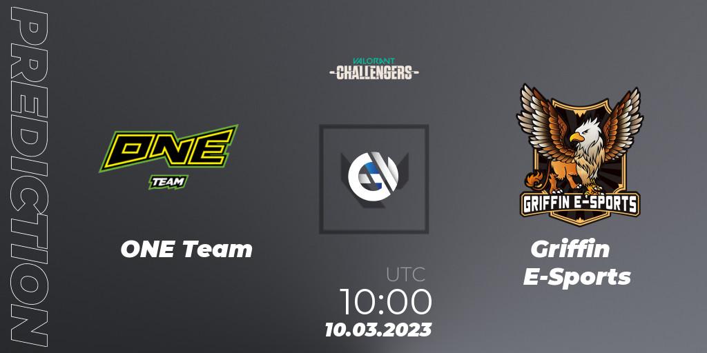 Prognoza ONE Team - Griffin E-Sports. 10.03.23, VALORANT, VALORANT Challengers 2023: Hong Kong and Taiwan Split 1