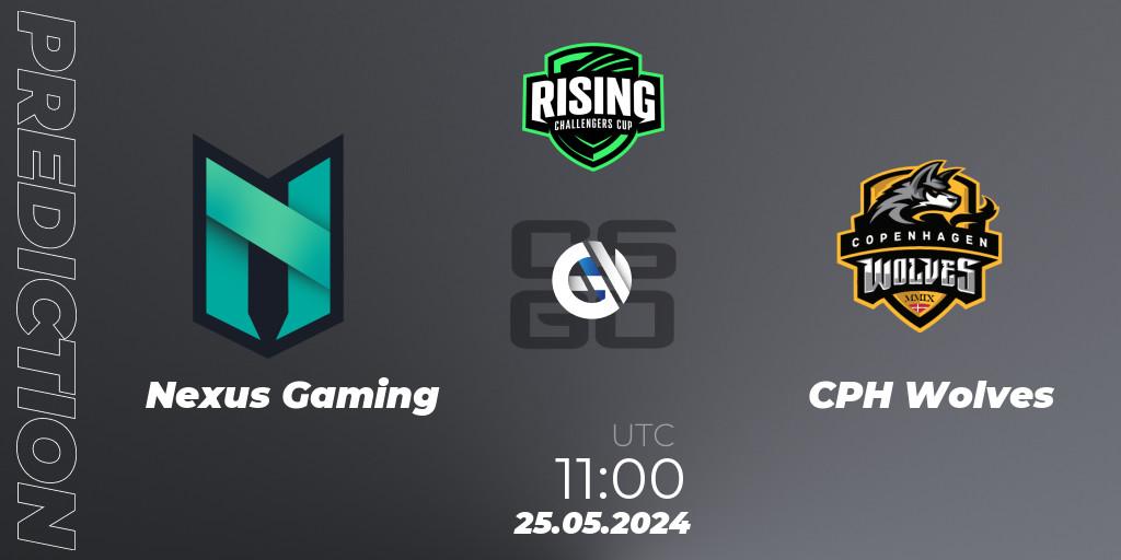 Prognoza Nexus Gaming - CPH Wolves. 26.05.2024 at 14:00, Counter-Strike (CS2), Rising Challengers Cup #1