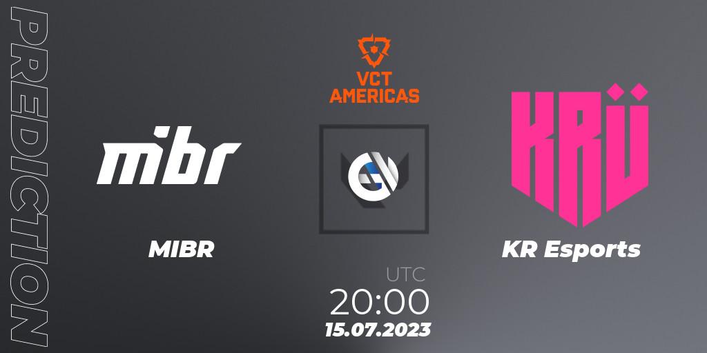 Prognoza MIBR - KRÜ Esports. 15.07.2023 at 20:10, VALORANT, VALORANT Champions Tour 2023: Americas Last Chance Qualifier
