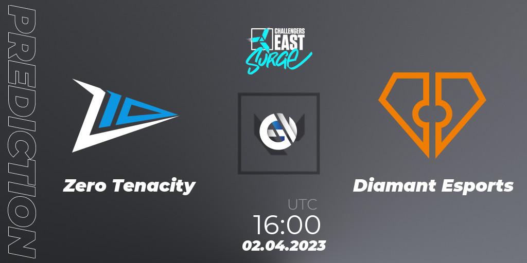 Prognoza Zero Tenacity - Diamant Esports. 02.04.23, VALORANT, VALORANT Challengers 2023 East: Surge Split 2