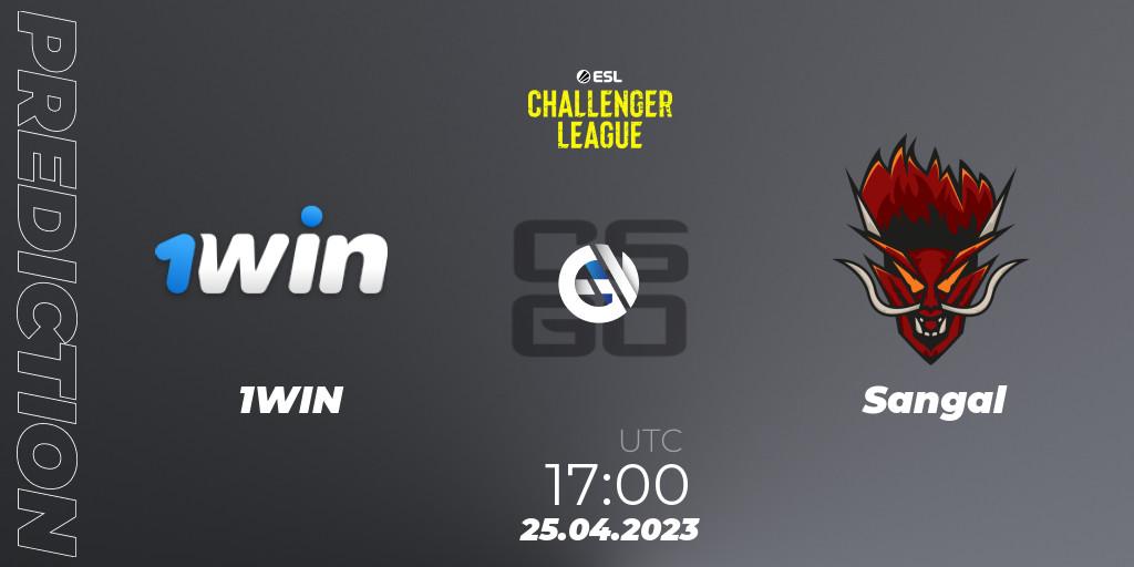 Prognoza 1WIN - Sangal. 25.04.2023 at 17:00, Counter-Strike (CS2), ESL Challenger League Season 45: Europe