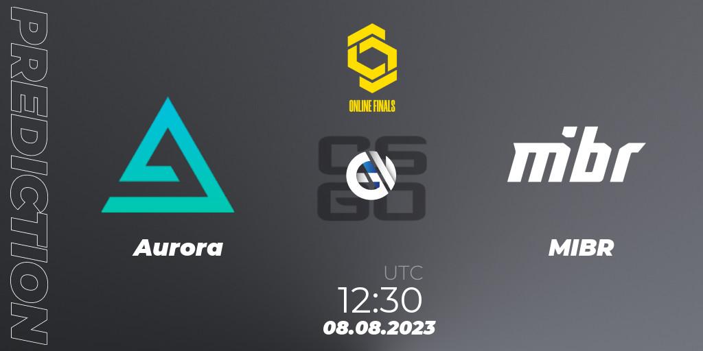 Prognoza Aurora - MIBR. 08.08.2023 at 13:50, Counter-Strike (CS2), CCT 2023 Online Finals 2