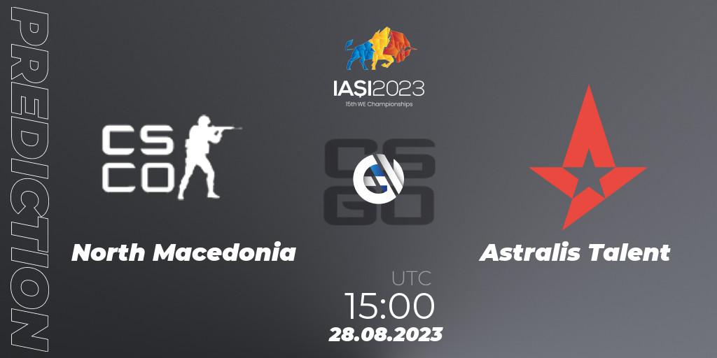 Prognoza North Macedonia - Astralis Talent. 28.08.2023 at 17:35, Counter-Strike (CS2), IESF World Esports Championship 2023