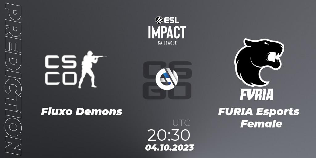 Prognoza Fluxo Demons - FURIA Esports Female. 04.10.2023 at 20:30, Counter-Strike (CS2), ESL Impact League Season 4: South American Division