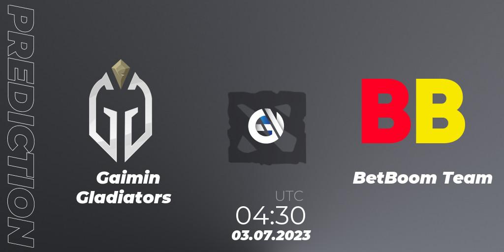 Prognoza Gaimin Gladiators - BetBoom Team. 03.07.2023 at 04:49, Dota 2, Bali Major 2023 - Group Stage