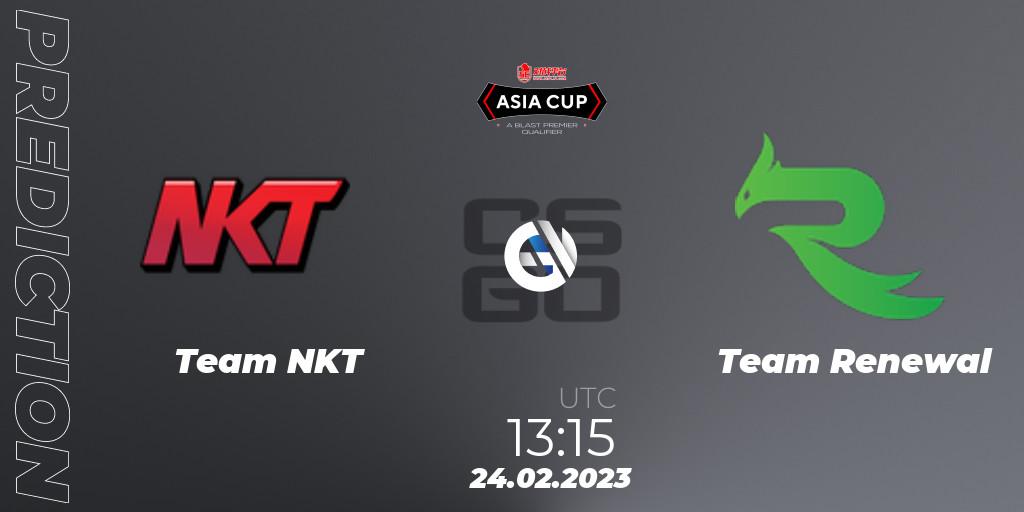 Prognoza Team NKT - Team Renewal. 24.02.23, CS2 (CS:GO), 5E Arena Asia Cup Spring 2023 - BLAST Premier Qualifier