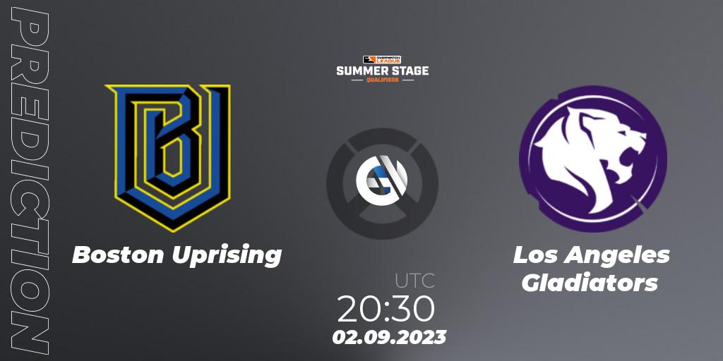 Prognoza Boston Uprising - Los Angeles Gladiators. 02.09.23, Overwatch, Overwatch League 2023 - Summer Stage Qualifiers