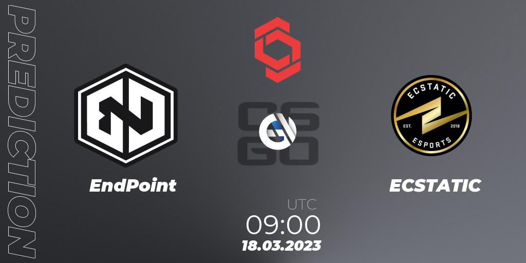 Prognoza EndPoint - ECSTATIC. 18.03.2023 at 09:00, Counter-Strike (CS2), CCT Central Europe Series #5