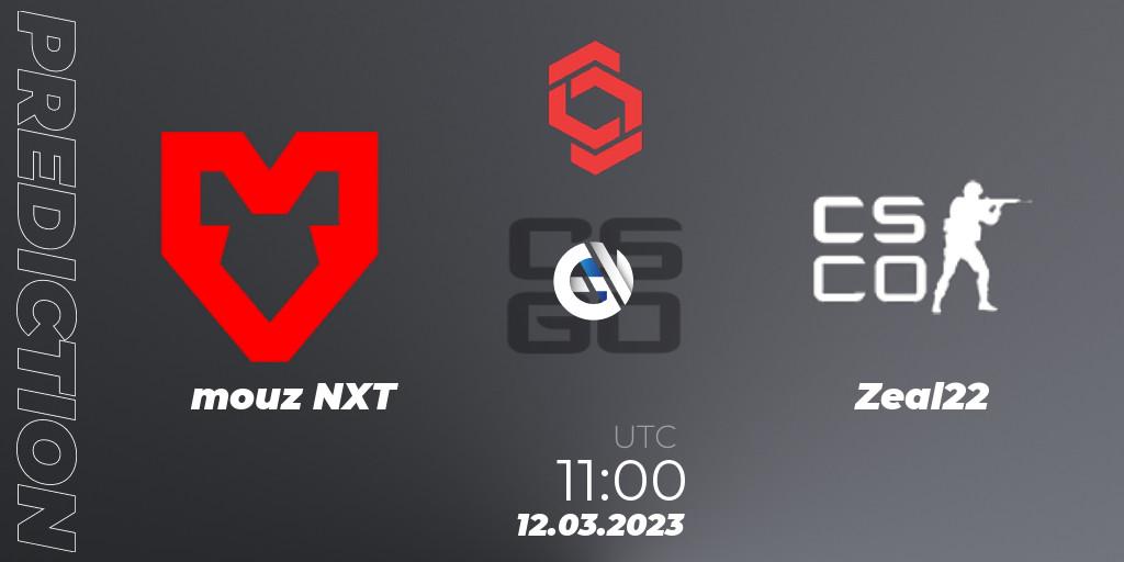 Prognoza mouz NXT - Zeal22. 12.03.2023 at 11:25, Counter-Strike (CS2), CCT Central Europe Series 5 Closed Qualifier