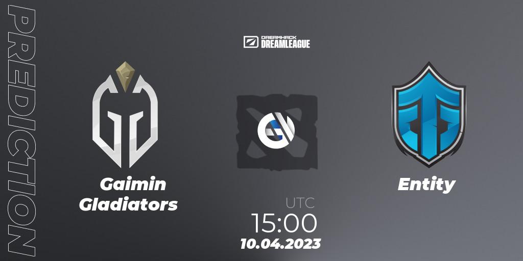 Prognoza Gaimin Gladiators - Entity. 10.04.23, Dota 2, DreamLeague Season 19 - Group Stage 1