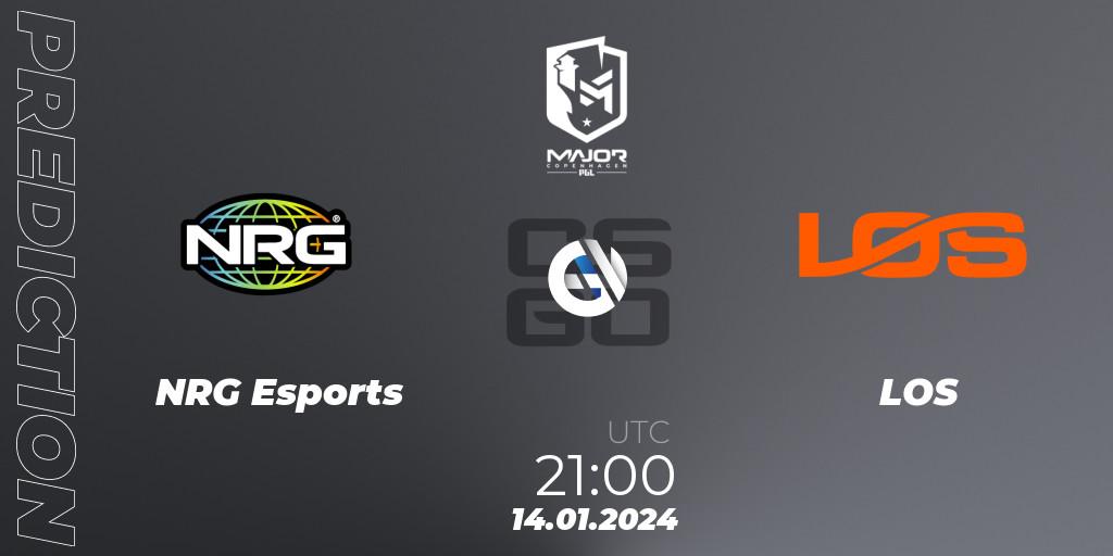 Prognoza NRG Esports - LOS. 14.01.2024 at 21:15, Counter-Strike (CS2), PGL CS2 Major Copenhagen 2024 North America RMR Closed Qualifier