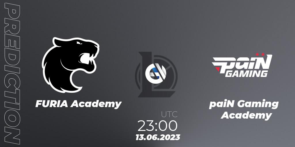 Prognoza FURIA Academy - paiN Gaming Academy. 13.06.23, LoL, CBLOL Academy Split 2 2023 - Group Stage