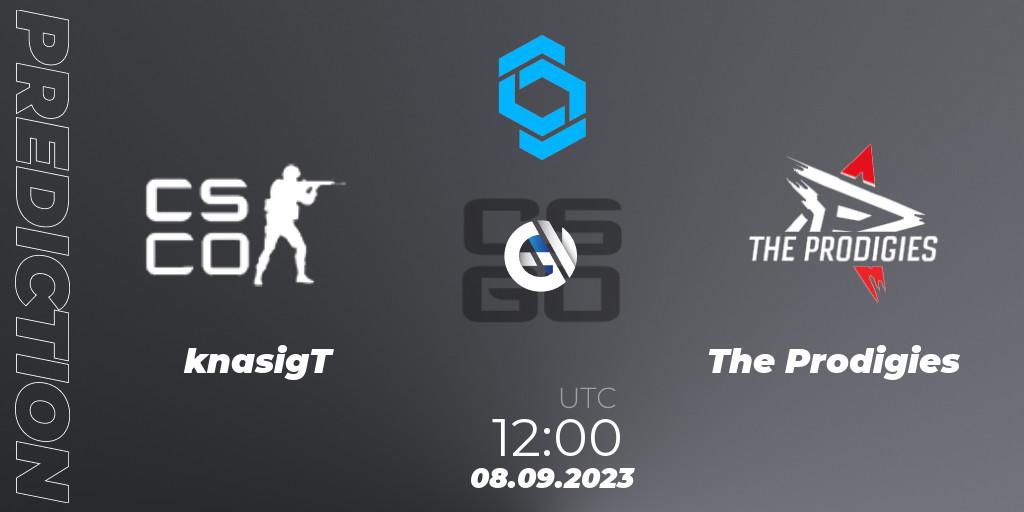 Prognoza knasigT - The Prodigies. 08.09.2023 at 12:00, Counter-Strike (CS2), CCT East Europe Series #2: Closed Qualifier