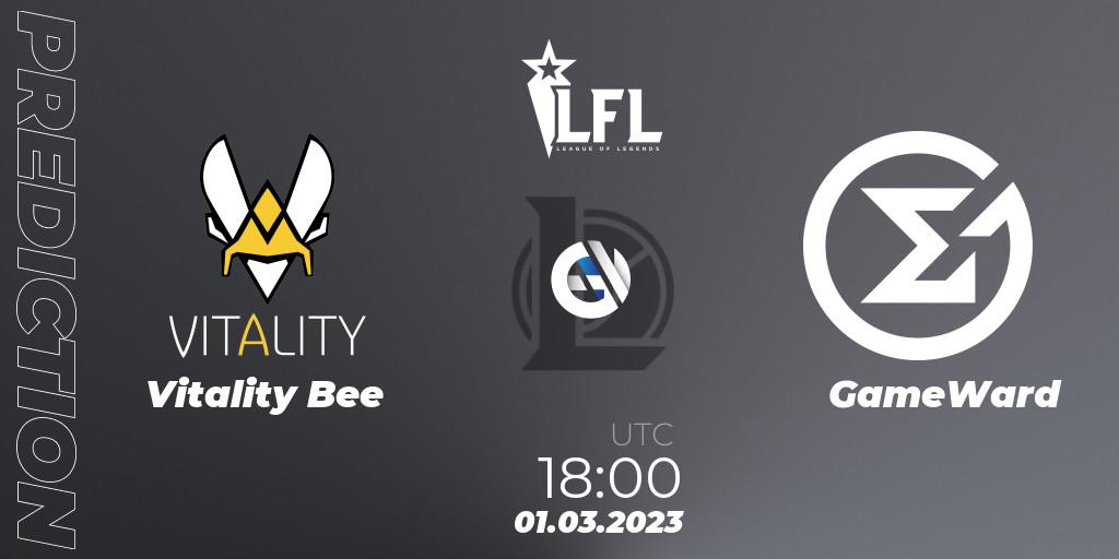 Prognoza Vitality Bee - GameWard. 01.03.2023 at 18:00, LoL, LFL Spring 2023 - Group Stage