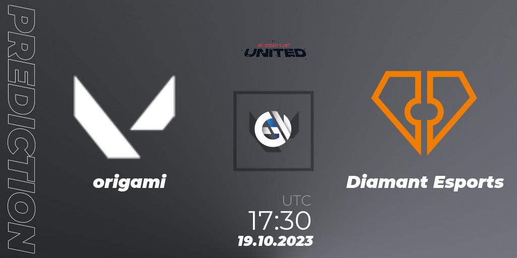 Prognoza ESC Gaming - Diamant Esports. 18.10.23, VALORANT, VALORANT East: United: Season 2: Stage 3 - League