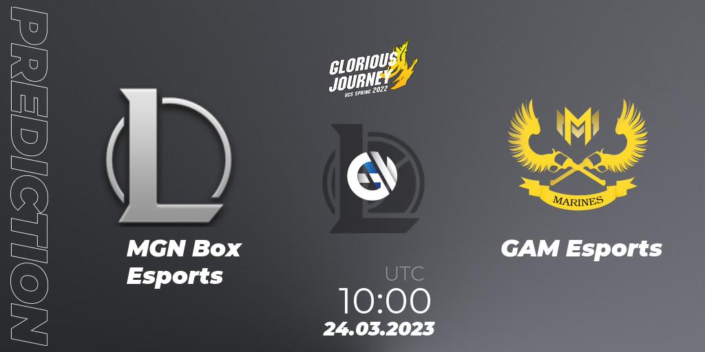 Prognoza MGN Box Esports - GAM Esports. 02.03.2023 at 13:10, LoL, VCS Spring 2023 - Group Stage