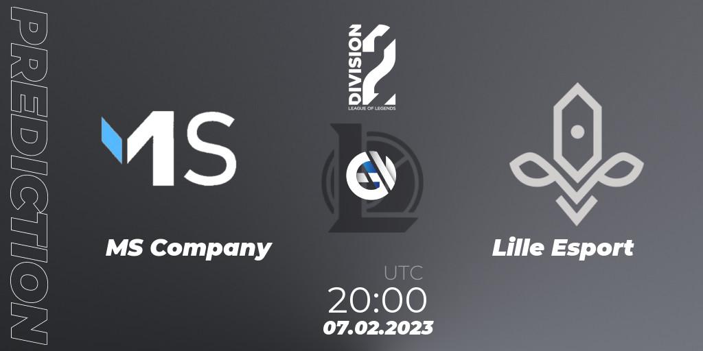 Prognoza MS Company - Lille Esport. 07.02.2023 at 20:00, LoL, LFL Division 2 Spring 2023 - Group Stage