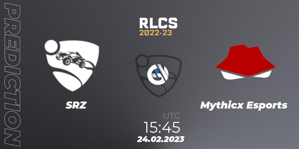 Prognoza SRZ - Mythicx Esports. 24.02.2023 at 15:45, Rocket League, RLCS 2022-23 - Winter: Sub-Saharan Africa Regional 3 - Winter Invitational