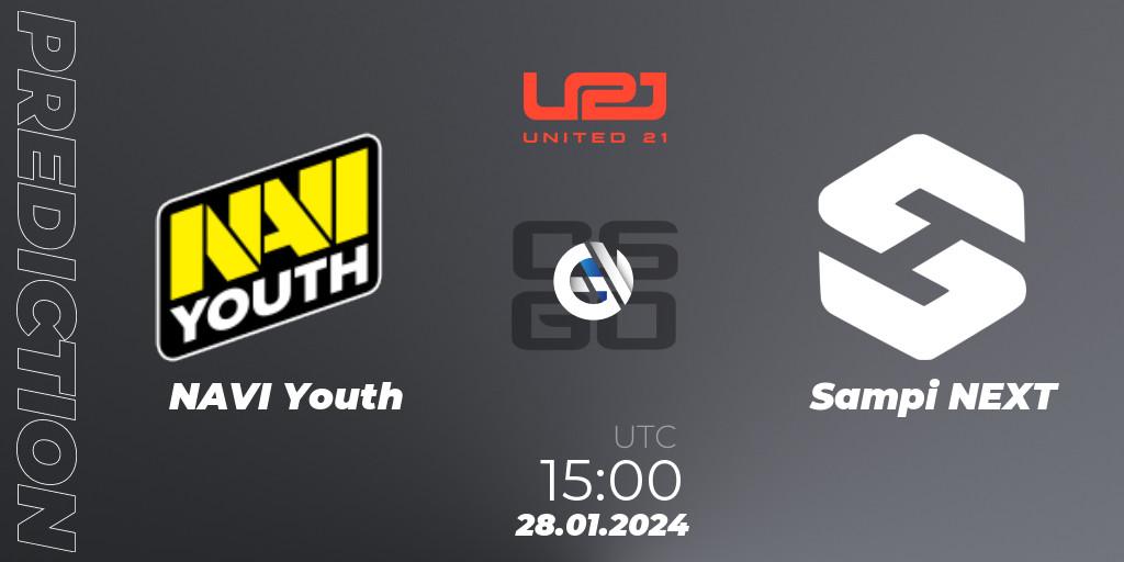 Prognoza NAVI Youth - Sampi NEXT. 28.01.2024 at 15:00, Counter-Strike (CS2), United21 Season 10: Division 2