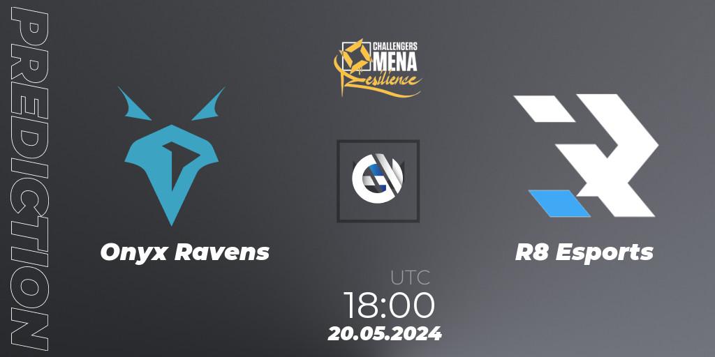 Prognoza Onyx Ravens - R8 Esports. 20.05.2024 at 18:00, VALORANT, VALORANT Challengers 2024 MENA: Resilience Split 2 - Levant and North Africa