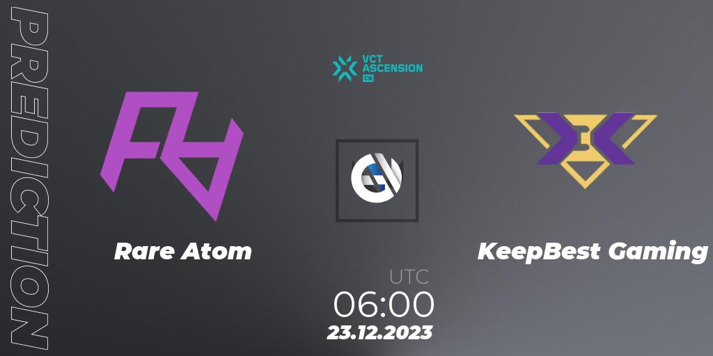 Prognoza Rare Atom - KeepBest Gaming. 23.12.23, VALORANT, VALORANT China Ascension 2023
